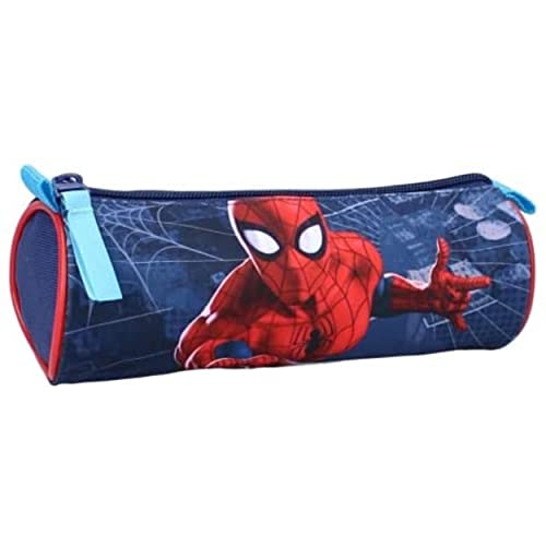 mybagstory - Federmäppchen – Spider Man – Kinder – Schule – Grundschule – Kindergarten – Kindergarten – Kindergarten – Kindergarten – Federmäppchen für Jungen / Mädchen – Größe 21 cm, blau, Modern von mybagstory