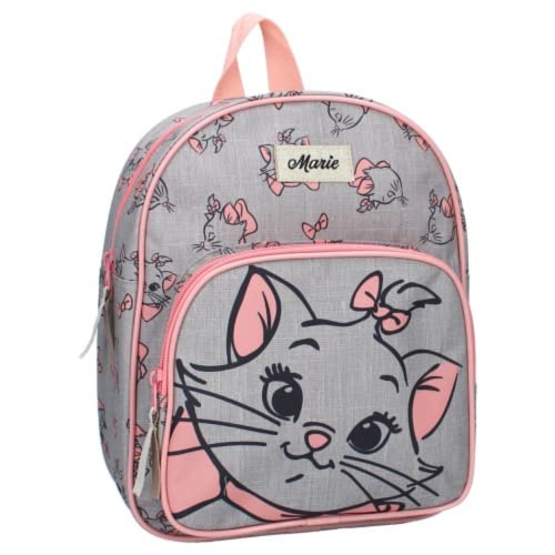 mybagstory - Rucksack – Aristocats – Grau – Kinder – Schule – Grundschule – Kindergarten– Schulranzen – Größe 29 cm – verstellbare Träger von mybagstory