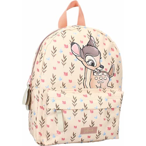 mybagstory -Rucksackgeschichte - Bambi - Beige - Disney - Kind - Schule - Kindergarten - Vorschule - Kinderbetreuung - Mädchen-Schulranzen - Größe 31 cm - Verstellbare Schultergurte - Geschenkidee von mybagstory