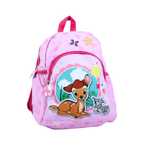 mybagstory - Rucksack – Bambi – Rosa – Kinder – Schule – Kindergarten – Schulranzen Mädchen – Größe 28 cm – verstellbare Träger – Geschenkidee, blau, 28.5 cm von mybagstory