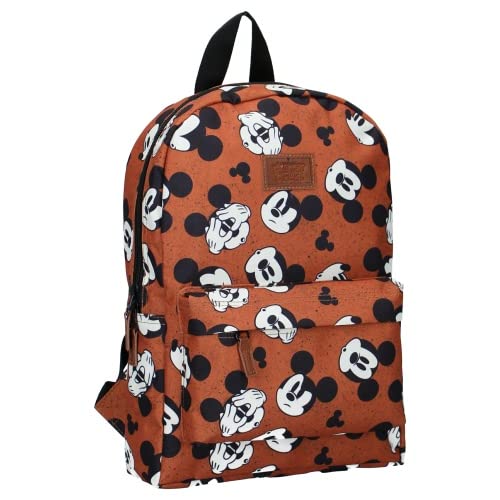 mybagstory - Rucksack - Micky Maus - Kind - Schule - Grundschule - Kindergarten - Tagesstätte - Kindergarten - Schultasche Unisex - Größe 33 cm - Verstellbare Träger - Recyceltes Polyester von mybagstory