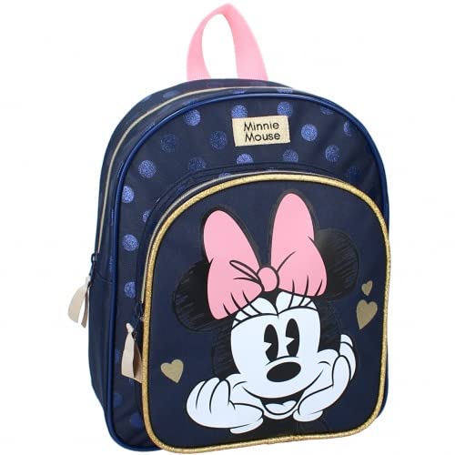 mybagstory - Rucksack – Minnie Maus – Kinder – Schule – Grundschule – Kindergarten – Kindergarten – Kindergarten – Kindergarten – Schulranzen Mädchen – Größe 30 cm – verstellbare Träger, Rosa, 36 von mybagstory