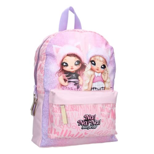 mybagstory - Rucksack - Na! Na! Na! - Disney - Kinder - Schule - Kindergarten - Kindergarten - Kindergarten - Kindergarten - Krippe - Schulranzen Mädchen - Größe 33 cm - verstellbare Träger, Rosa, 36 von mybagstory