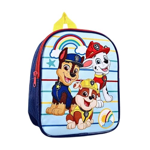 mybagstory - Rucksack – Paw Patrol – Blau – Kinder – Schule – Kindergarten – Kindergarten – Kindergarten – Schulranzen Jungen – Größe 25 cm – verstellbare Träger – Geschenkidee, blau, 25 cm von mybagstory