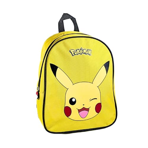 mybagstory - Rucksack - Pokemon - Gelb - Kinder - Schule - Kindergarten - Kindergarten - Kindergarten - Kindergarten - Schulranzen Jungen - Größe 32 cm - Verstellbare Träger - Geschenkidee, gelb, 32 von mybagstory