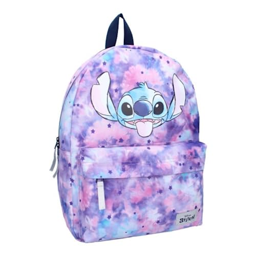 mybagstory - Rucksack - Stitch - Blau - Kinder - Schule - Kindergarten - Grundschule - Schulranzen Mädchen - 39 cm - Geschenkidee, blau, 39 cm von mybagstory