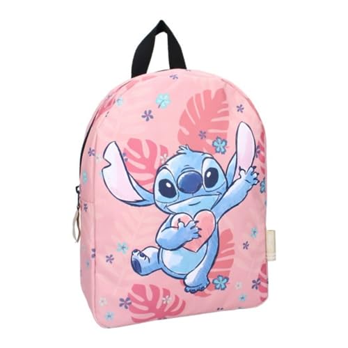 mybagstory - Rucksack – Stitch - Disney - Kind - Schule - Grundschule - Kindergarten - Kinderbetreuung - Mädchen-Schulranzen - Größe 31 cm - Verstellbare Schultergurte - Geschenkidee von mybagstory