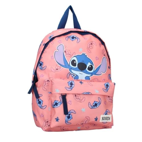 mybagstory Rucksack - Stitch - Disney - Kinder - Schule - Grundschule - Kindergarten - Kindergarten - Schulranzen Mädchen - Größe 31 cm - Verstellbare Träger - Geschenkidee, Rosa, 31 cm von mybagstory