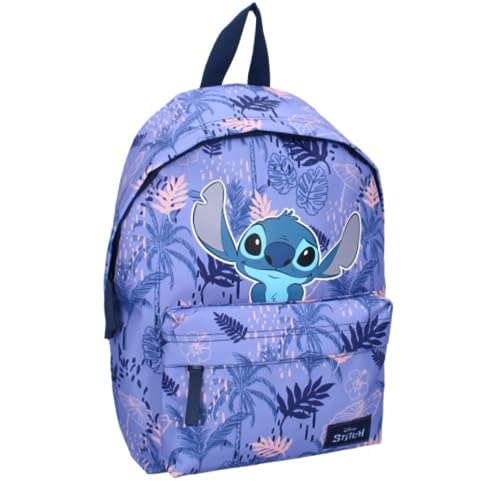 mybagstory - Rucksack - Stitch - Disney - Lila - Kinder - Schule - Grundschule - Kindergarten - Kindergarten - Schulranzen Mädchen - Größe 37 cm - verstellbare Träger - Geschenkidee, violett, enfant von mybagstory