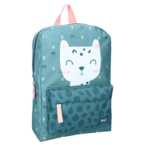 mybagstory - Rucksack - fertig - Katze - Blau - Kinder - Schule - Grundschule - Kindergarten - Kindergarten - Schulranzen Mädchen - Größe 33 cm - verstellbare Träger - Geschenkidee, Rosa, 33 cm von mybagstory