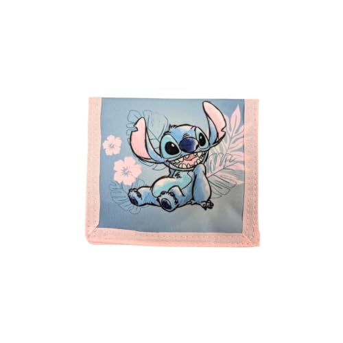 mybagstory - Stitch – Geldbörse für Kinder 10 x 13 x 1 cm – Geldbörse für Mädchen mit Klettverschluss – kleines leichtes Format für Münzen und Geldscheine – praktisches Stitch-Zubehör von mybagstory