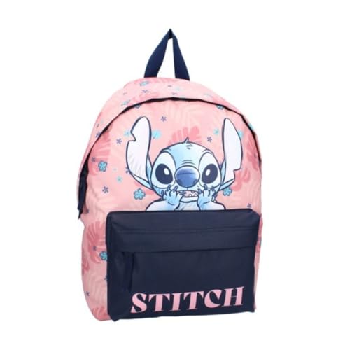 mybagstory Stitch Rucksack Mädchen – Rosa – Kinder – Schule – Kindergarten – Grundschule – Grundschule – Mädchen – verstellbare Träger – Geschenkidee – 37 cm, Rosa – Stitch – Rucksack – 37 cm, Enfant von mybagstory