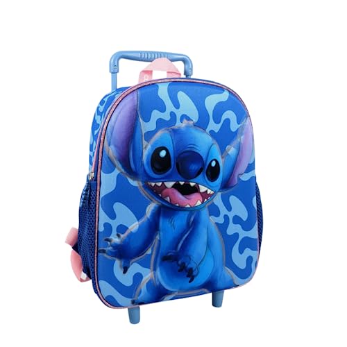 mybagstory - Trolley – Stitch – Blau – Kinder – Schule – Kindergarten – Grundschule – Schulranzen für Mädchen – Größe 30,5 cm – verstellbare Träger – Rollen – Geschenkidee – 100 Jahre Disney mybagstory - Trolley – Stitch – Blau – Kinder – Schule – Kindergarten – Grundschule – Schulranzen für Mädchen – Größe 30,5 cm – verstellbare Träger – Rollen – Geschenkidee – 100 Jahre Disney von mybagstory