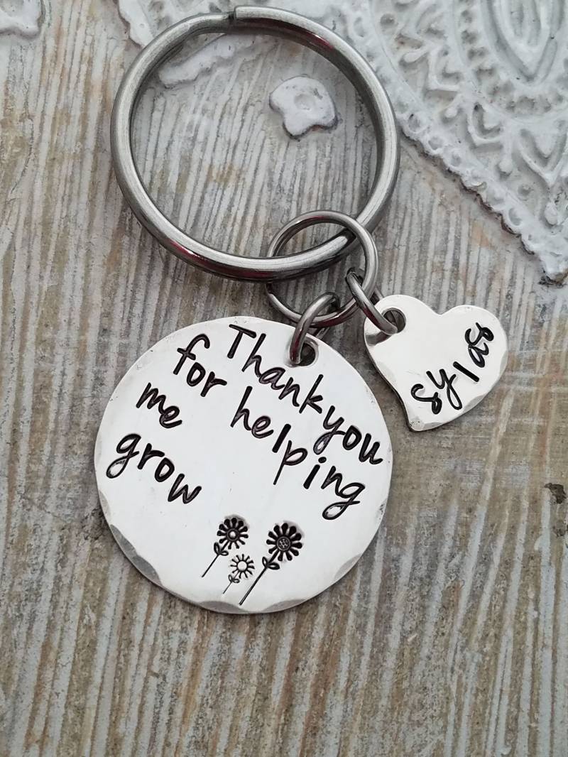 Muttertag Geschenk-Lehrer Geschenk-Kindermädchen Geschenk-Danke Dass Sie Uns Helfen Zu Wachsen-Oma Geschenk-Nana Geschenk-Prek Lehrer von mybeadedbutterfly