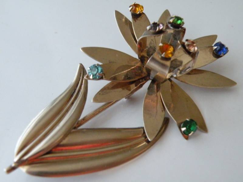 Anstecknadel Brosche Aus 925Er Silber Blume Spinner Ansteckblume Beweglich von mybliss2010