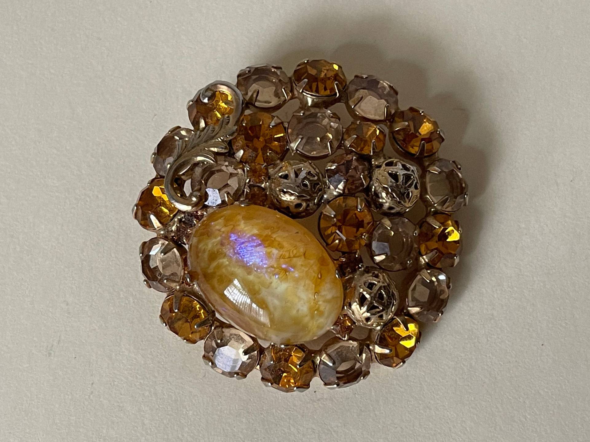 Delizza & Elster Juliana Braun Matrix Topas Strass Brosche Anstecknadel Delizza & Elster Juliana Braun Matrix Topas Strass Brosche Anstecknadel von mybliss2010