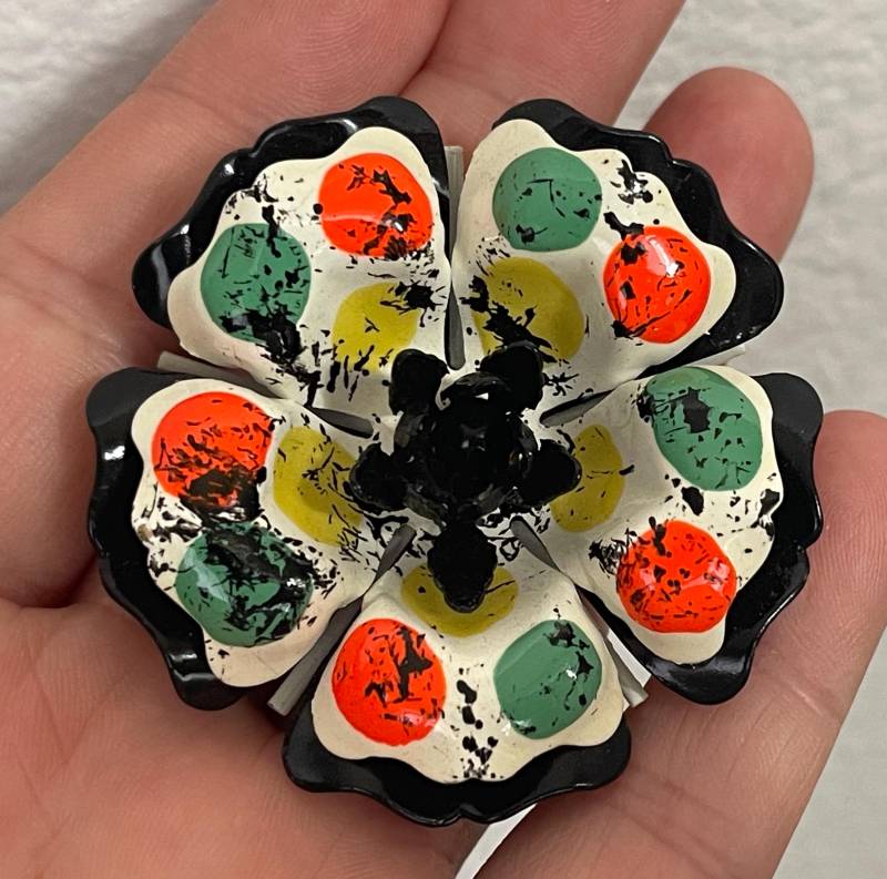 Multi Farbe Blume, Emaille Brosche, Anstecknadel Multi Farbe Blume, Emaille Brosche, Anstecknadel von mybliss2010