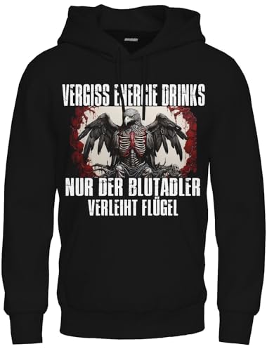 Blutadler Herren Hoodie | Vikings | Ragnar | Odin | Berserker Kapuzen-Sweatshirt | See You IN Valhalla von mycultshirt