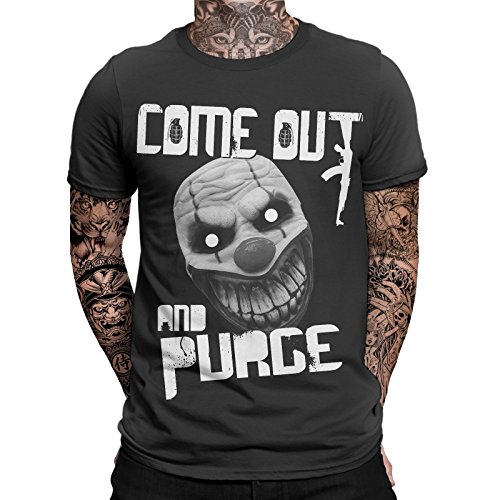 Come Out and Purge T-Shirt Horror Sprüche Fun Shirt The First Gamer Wiederstand von mycultshirt
