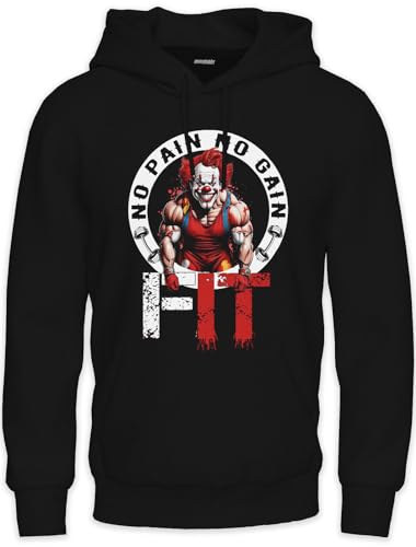 FIT Clown Herren Hoodie | ES | Gym | Trainings Pump Horror Kapuzen-Sweatshirt FIT Clown Herren Hoodie | ES | Gym | Trainings Pump Horror Kapuzen-Sweatshirt von mycultshirt