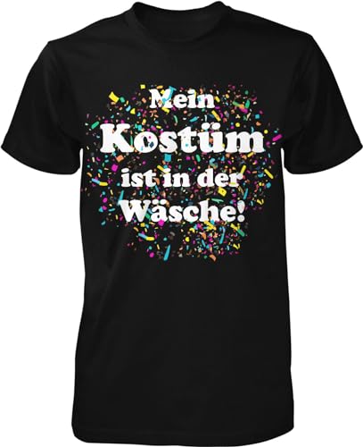 Fasching Mein Kostüm in Wäsche Karneval lustiger Kostümersatz T-Shirt Fun Shirt von mycultshirt