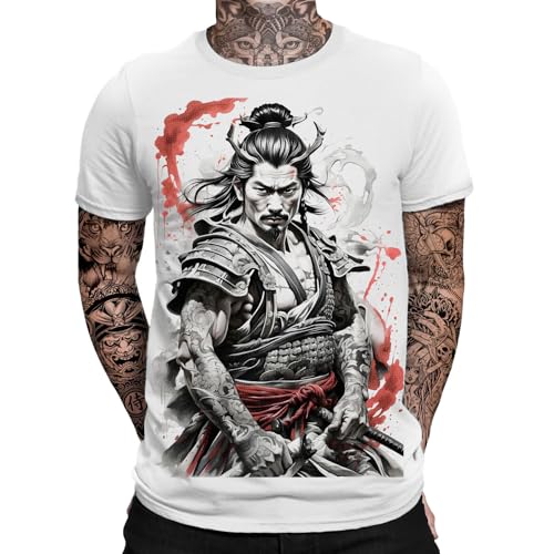 Herren Samurai T-Shirt Tokio Kampfsport Fans | Anime | Comic Style Schwertkampf von mycultshirt