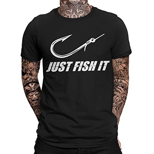 Just Fish It Herren T-Shirt | Sprüche | Lustig | Fun Shirt | Angler-Geschenk | Anglerbekleidung | Fishing | Männer Angelkleidung | Statement von mycultshirt