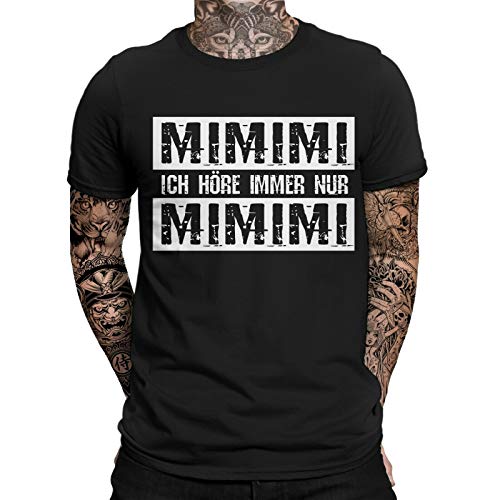 MIMIMI Ich höre Immer nur Mi Mi Mi T-Shirt | Sprüche | Lustig | Fun Shirt | Nerd | Spaß Tshirt | Montags-Shirt | Arbeits-Shirt | Statement | Morgenmuffel | Männer Fun Shirt von mycultshirt