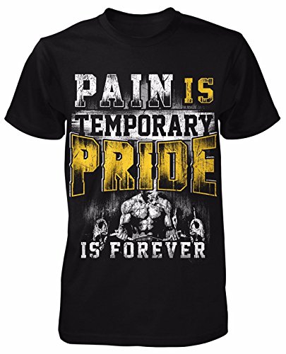 Pain is Temporary Pride is Forever T-Shirt Gym Train Trainer Training Sport Kult von mycultshirt