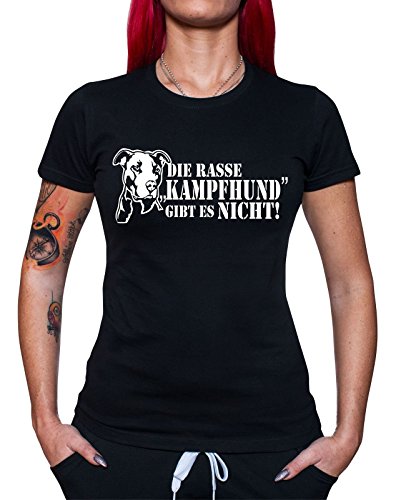 Rasse Kampfhund gibt es Nicht Frauen T-Shirt Hund neu Boxer Pitbull Dogge Bester von mycultshirt