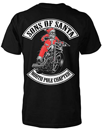 Sons of Santa T-Shirt X Mas Weihnachten Weihnachtsmann Chopper Bike Motorrad von mycultshirt