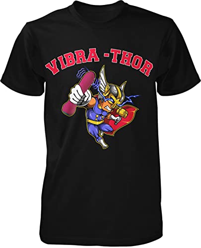VIBRA-Thor Fun Sprüche T-Shirt | Lustig | Vikings Wikinger | Valhalla | Party | Herren Männer T-Shirt von mycultshirt