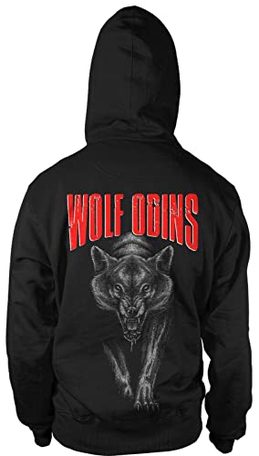 Wolf Odins Herren Hoodie | Thor | Vikings Shirt | Ragnar | Rising | Walhalla | See You IN Valhalla | Wikinger | Valknut | Männer Kapuzen-Sweatshirt von mycultshirt