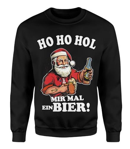 ho ho HOL Mir mal EIN Bier Lustiger Herren Fun Weihnachts Sweater | Sprüche | Ugly Christmas Pulli Pullover | Xmas ho ho HOL Mir mal EIN Bier Lustiger Herren Fun Weihnachts Sweater | Sprüche | Ugly Christmas Pulli Pullover | Xmas von mycultshirt