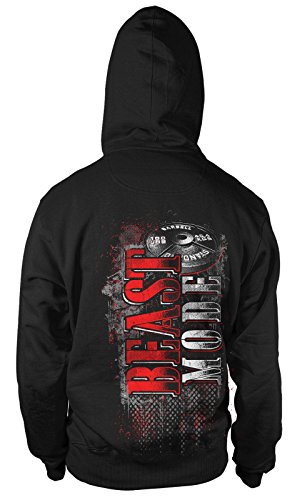 mycultshirt Beastmode Kapuzenpullover Gym Training Sport Hanteln Workout Beast Mode Fight Kult Train von mycultshirt