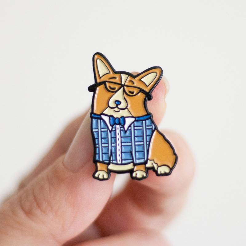 Corgeek Corgis Emaille Pin, Anstecknadel | 3cm Soft Enamel Pin Geschenk Corgeek Corgis Emaille Pin, Anstecknadel | 3cm Soft Enamel Pin Geschenk von mydogismycopilot