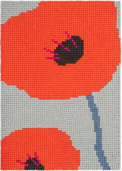 myfelt Filzkugelteppich Poppy rechteckig 100% Wolle von myfelt