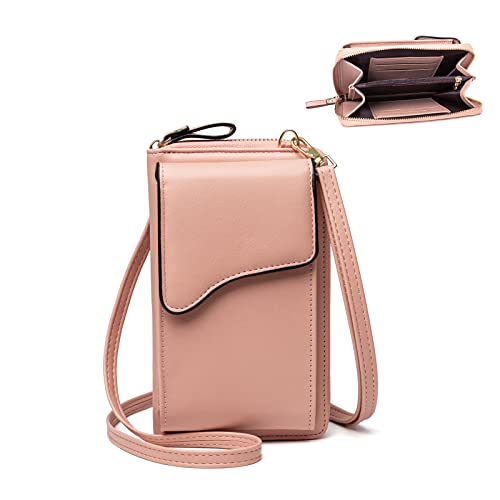 myfriday Damen Handy Umhängetasche Handytasche Crossbody Bag Geldbörse mit 6 Kartenfächern Verstellbar Schultergurt von myfriday