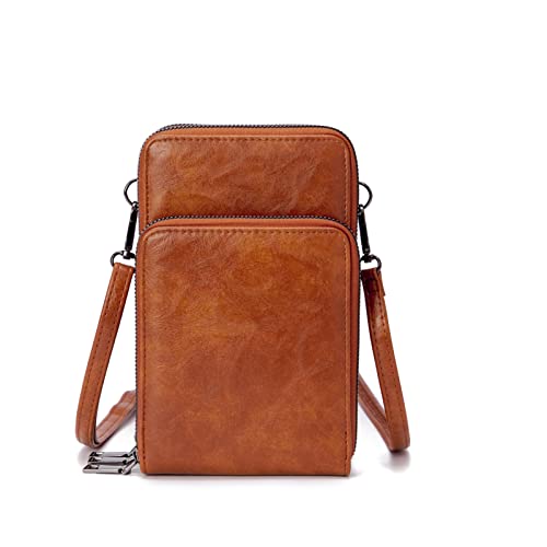 myfriday Kleine Crossbody Handy Taschen für Frauen Leder Schulterhandtaschen und Geldbörsen mit 6 Kartenfächern von myfriday