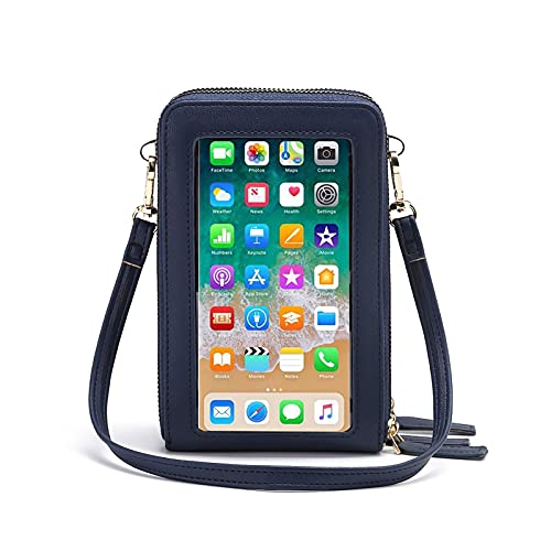 myfriday Touchscreen Handy Umhängetasche für Damen Kleine Wasserdicht Handytasche Crossbody Schultertasche Handtasche mit 3 Haupttaschen & Kartenfächer von myfriday