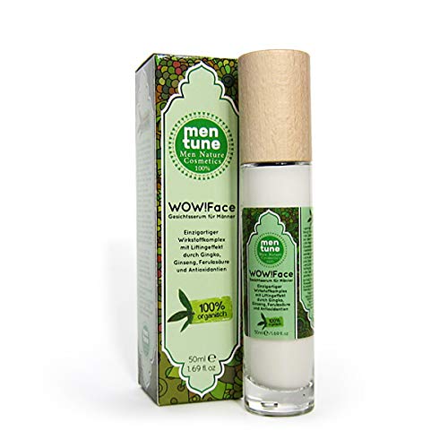 MenTune Wow!Face Gesichtscreme Falten-Stopp Feuchtigkeitspflege Gesichtscreme für Männer mit hochdosierter Anti-Aging-Wirkung sofortiger Anti-Falten-Effekt (1x 50 ml) WowFace von myglamy