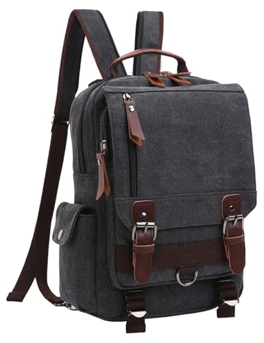 Mygreen Canvas Cross Body Messenger Bag Shoulder Sling Backpack Travel Rucksack von mygreen