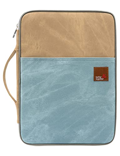 Segeltuch Portfolio Schreibmappe Tablettasche Ordnungsmappe Tragbare Aktenmappe mit Reißverschluss Dokumententasche für Kleingeräte Handy Tablet iPad Papier Notizbuch Stift Rotwein von mygreen