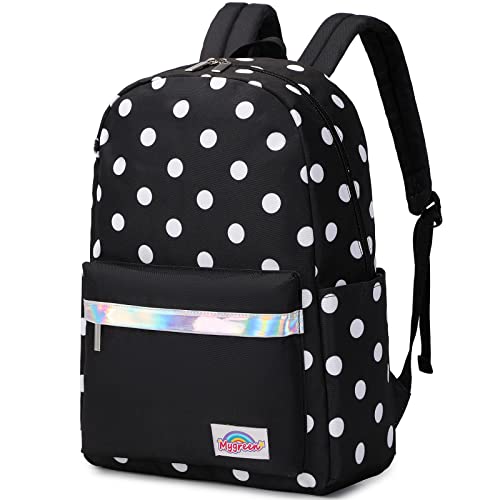 mygreen Rucksack Mädchen Kinderrucksack Schulrucksack Kinder - Grundschule Schultaschen Mädchen Vorschulrucksack Kindergartenrucksack Schulranzen Freizeit Schwarz von mygreen