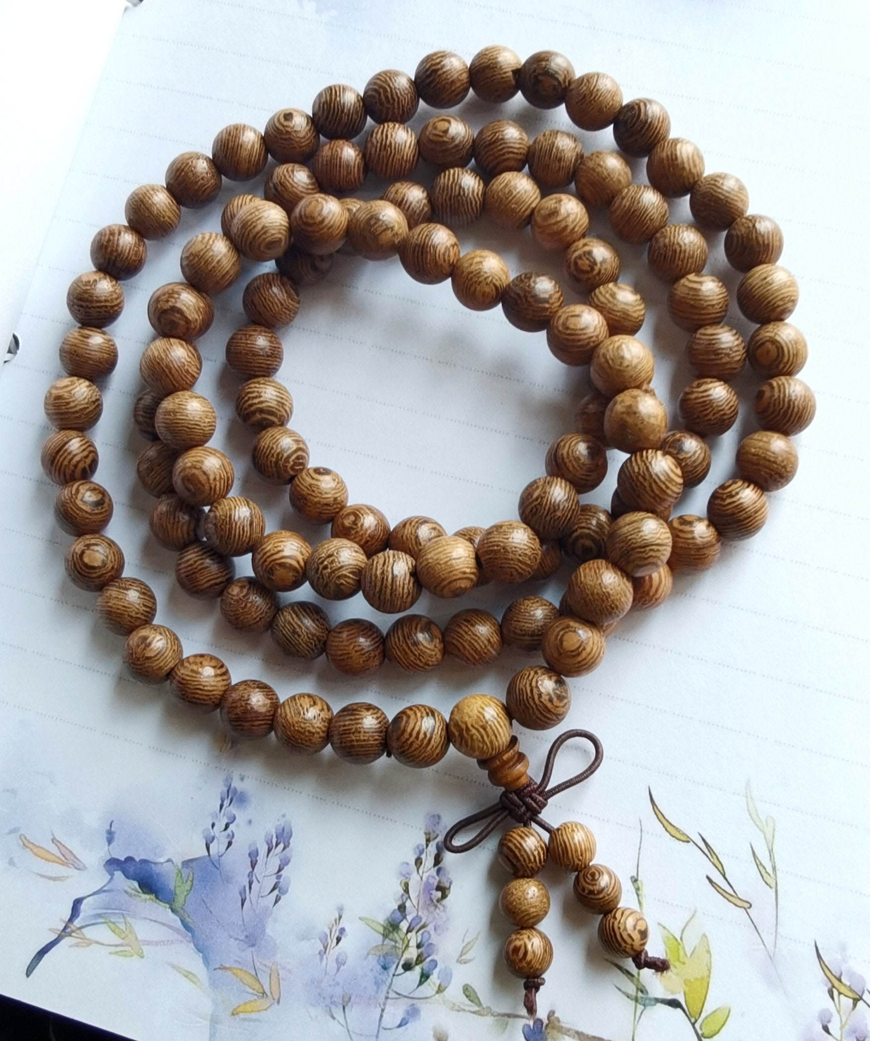 108 Perlen Yoga Mala Aus Holz, 8 Mm, Perlen Armband, Mala, Farbe Farben 108 Perlen Yoga Mala Aus Holz, 8 Mm, Perlen Armband, Mala, Farbe Farben von myhandcrfs