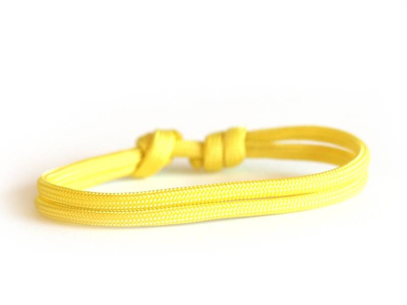 Myjori Surfer Armband Aus Segeltau Gelb von myjori