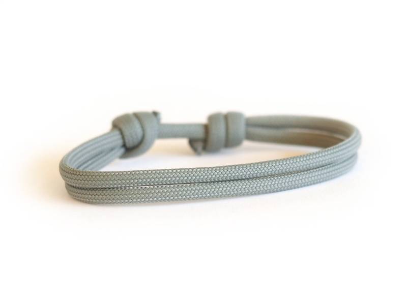 Myjori Surfer Armband Aus Segeltau Hellgrau von myjori