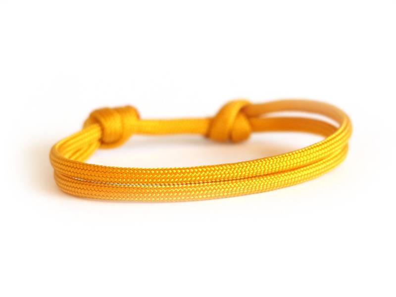 Myjori Surfer Armband Aus Segeltau Senf Gelb von myjori