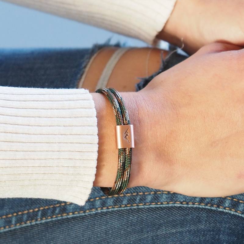 Personalisiertes Herren Berg Armband Aus Segeltau Handgestempelt | Bergsteiger von myjori