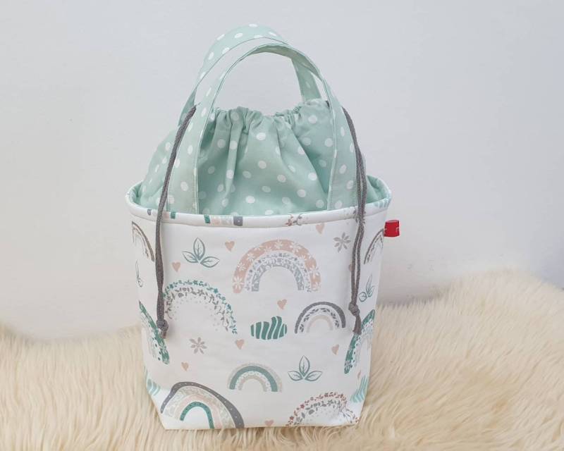 Tonietasche, Spieltasche, Kindertasche, Tonietasche Mit Namen, Tigertasche, Tonieboxtaschetonietasche Regenbogen Mint von mykizi